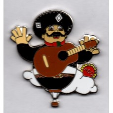 Mexican Boy with Guitar on Cloud ABQ 2019 Silver